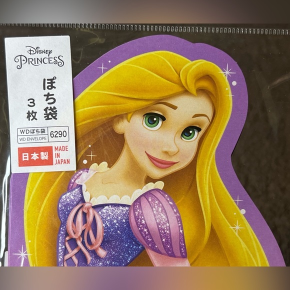 Disney Princess Tangled Rapunzel Card Envelopes Japan Exclusive Official Kawaii - Picture 3 of 6